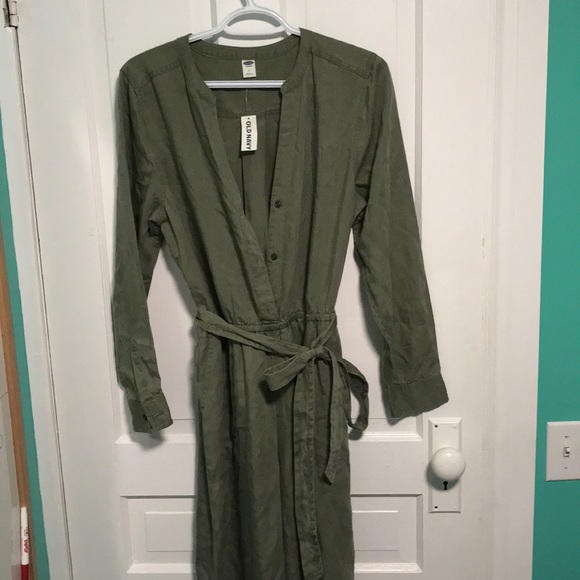 Army green jumpsuit